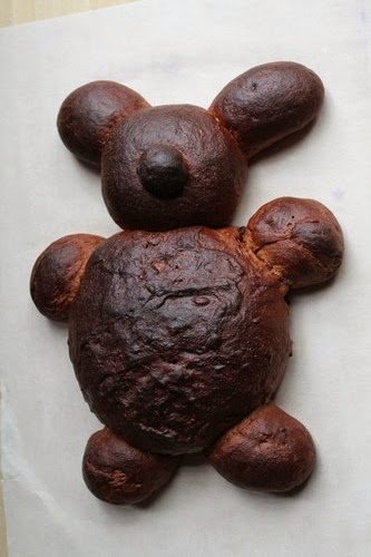 Chocolate Bunny-Bear Bread