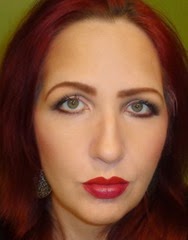 look with Marc Jacobs Le Marc Lip Creme in Rei of Light and Magenta