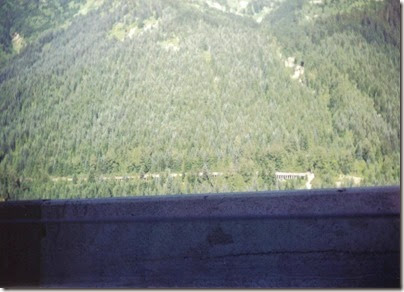 View of Concrete Snowshed on the Iron Goat Trail from Highway 2 Viewpoint in 1994
