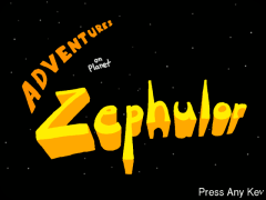 adventures on Planet Zephulor start