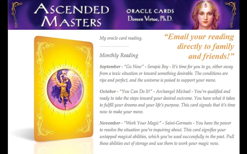 Ascended Masters Oracle Cards Screen 3