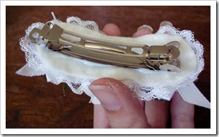 Flower and Lace Barrette Tutorial