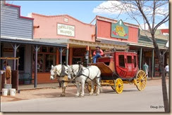 Stage Coach waiting for passengers