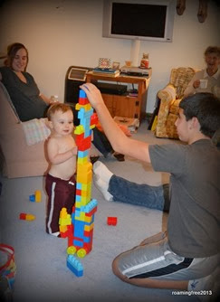 Building a tower with Jaxon