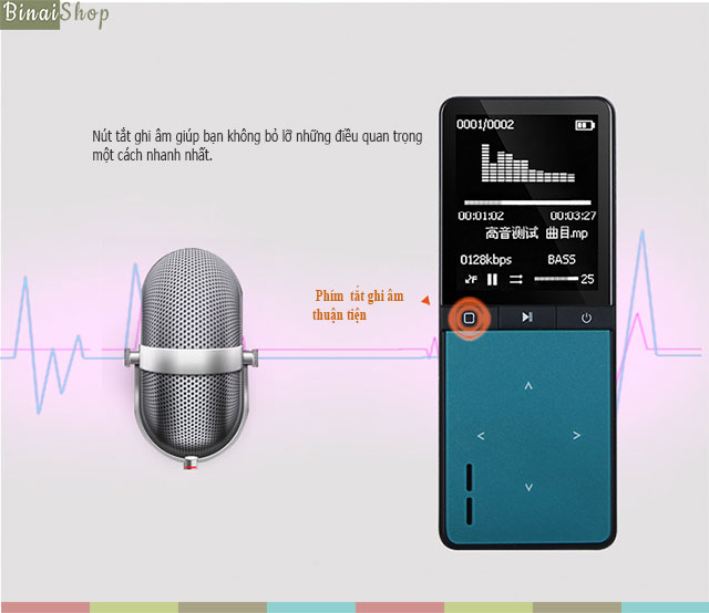 Máy nghe nhạc Lossless blutooth ONN W8