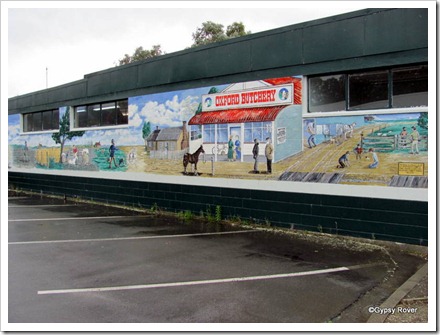 Oxford's mural depicting it's rural history.