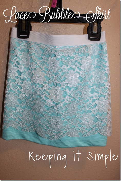 lace bubble skirt