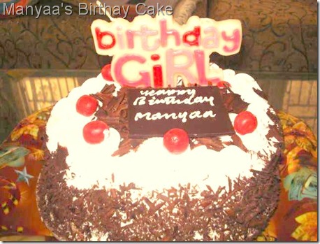 Birthday cake : Yummie!!!!!