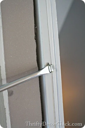 how to remove existing door trim