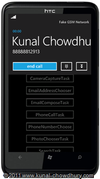 WP7.1 Demo - Phone Call Task Calling UI