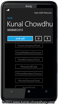 WP7.1 Demo - Phone Call Task Calling UI