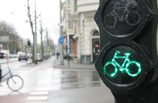Amsterdam bicycle traffic signal