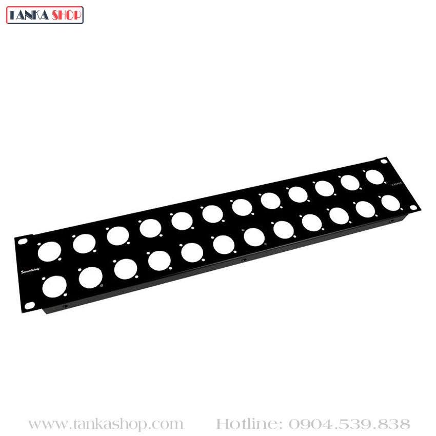 Thanh ray 2U 24 lỗ gắn tủ âm thanh