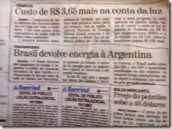 Brasil devolve energia à Argentina - www.rsnoticias.net