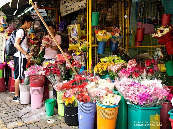 A Typical Store at Dangwa Flower Market in Manila