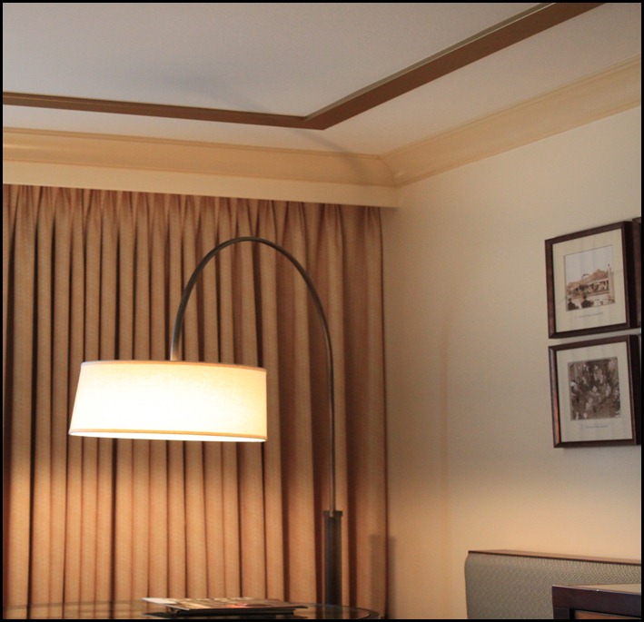 faux tray ceiling corner
