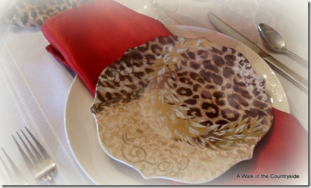 a walk in the countryside: christmas tablescape with leopard