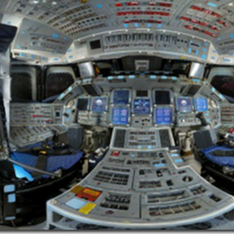 Explorează interiorul navetei spaţiale Shuttle