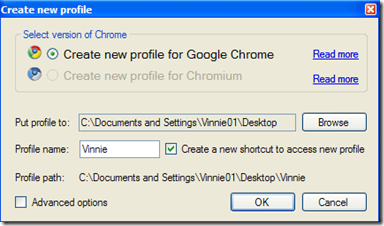 Google Chrome Backup creare un nuovo profilo