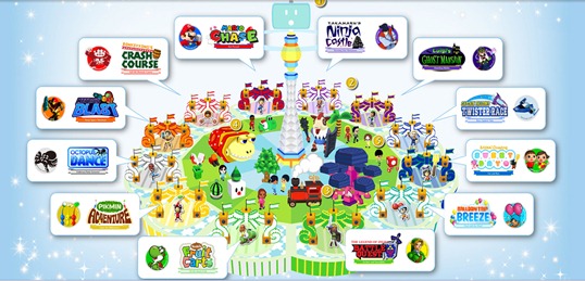 Nintendo Land Theme Park Map