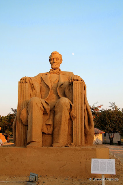 sculpturi nisip Burgas Abraham Lincoln.JPG