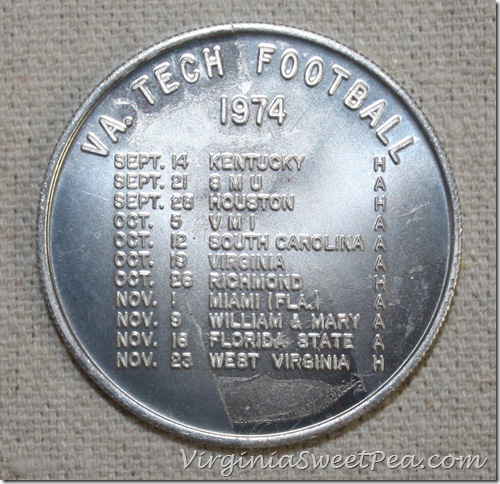 1974 Virginia Tech Football Schedule