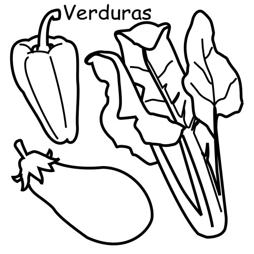 LAMINAS DE VEGETALES PARA COLOREAR