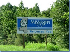 8469 US-72 Mississippi Welcome sign