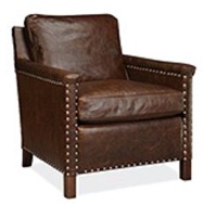janette lee industires leather side chair