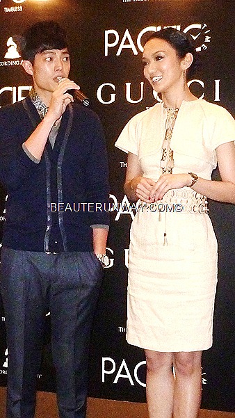 Joanna Peh and Yao Dong at Gucci
