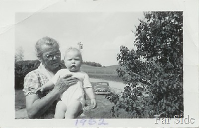 Grandma Y and me 1952