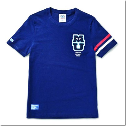 Monster University X Giordano - Blue Tee Shirt Men 02