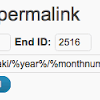 Advanced Permalinks の Post ID 別パーマリンク設定画面