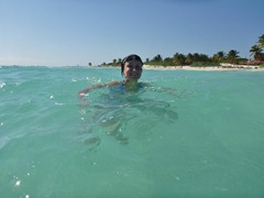 Jenn in the Caribbean in Tulum