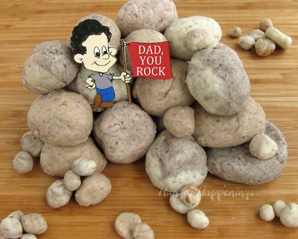 DAD  rocks Father's Day gift, edible rocks, candy rock recipe, gifts, edible crafts
