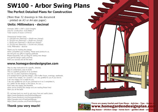 SW100 Swing Arbor Plans