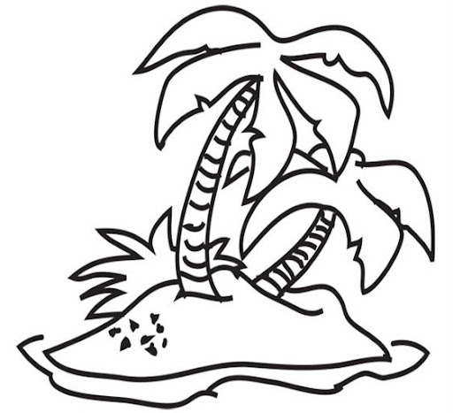 ISLANDS COLORING PAGES - Strand Sc11