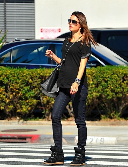 alessandra-ambrosio-carrying-Celine-bag-wearing-Isabel-Marant-Wedge-Willow-Sneakers-2