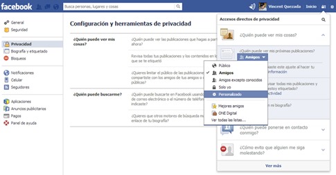 Personalizar publicaciones de perfil de Facebook