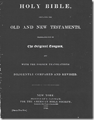 John Calvin Davis Bible Copyright page