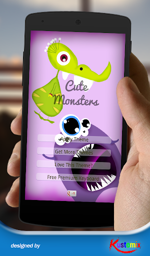 【免費個人化App】Cute Monsters Keyboard-APP點子