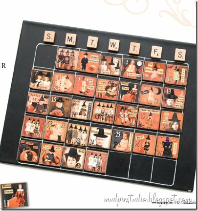 Halloween Magnetic Calendar by mudpiereviews.blogspot.com