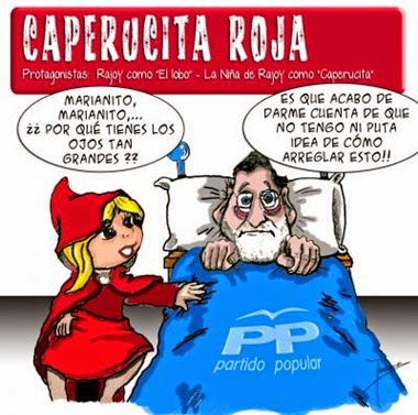 Rajoy y caperucita