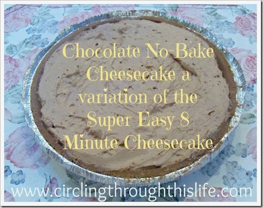 Chocolate No Bake Easy Cheesecake