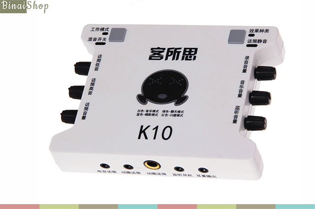 Hướng dẫn sử dụng sound card XOX K10 - XOX KS108