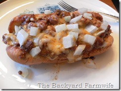 oven baked chili dogs - The Backyard Farmwife