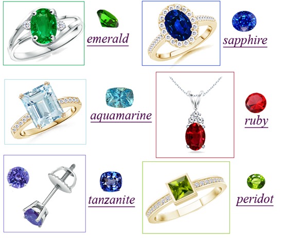 Organic Gemstones Jewelry