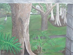 Florida Marriott Cypress Harbour outside wall mural3