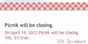 picnik closing