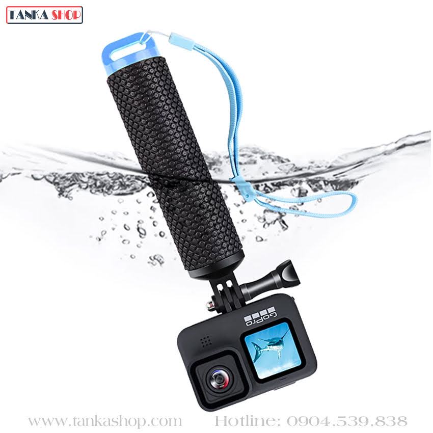 Phao tay cầm gopro nổi trên mặt nước